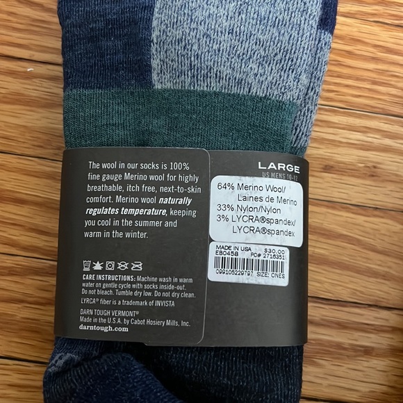 darn tough Underwear & Socks Nwt Two Pairs Darn Tough Jcrew Nordic